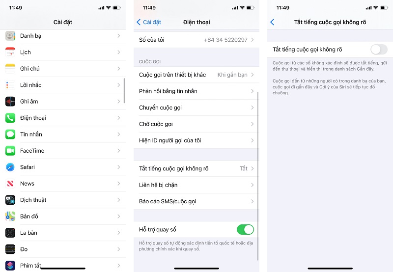 cách chặn số điện thoại lạ trên iphone