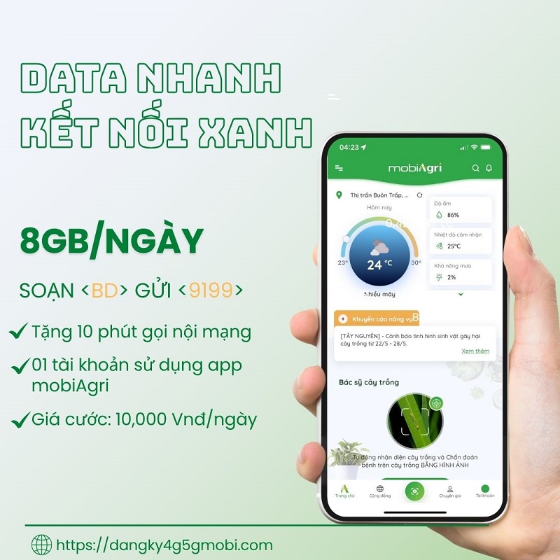 gói cước 4G mobifone BD